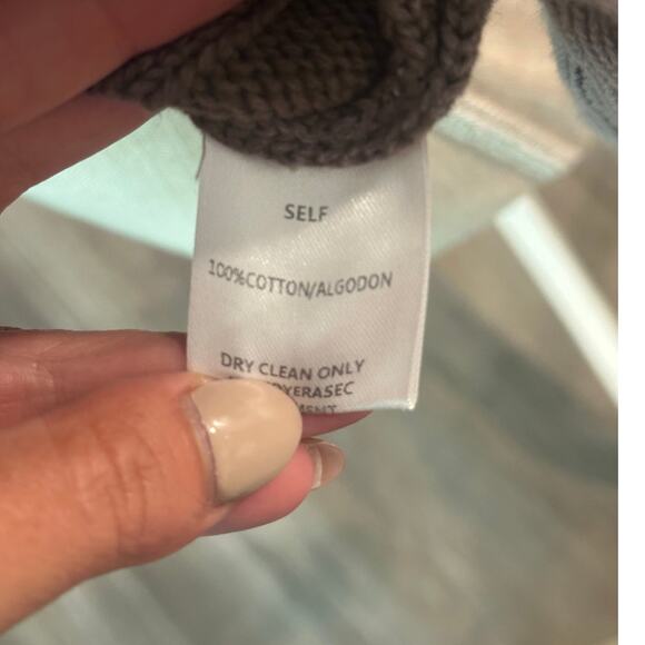 ADORA Cut Edge Detail Mineral Washed Sweater Size Medium 100% Cotton - Picture 4 of 5